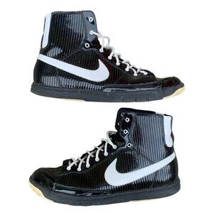 VINTAGE 2005 Nike Zoom Blazer Patent Black Size 9.5